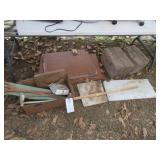 Cabinet Doors, Marble Top & Wood Blocks