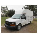 2012 Chevy 3500 Cutaway Box Truck, 52,504 miles