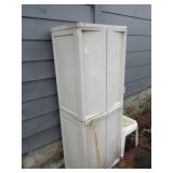 Plastic Storage Locker w/ Contents