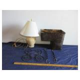 Lamp, Staircase Basket