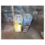 (2) Antifreeze jugs & (2) Empty Plastic Containers