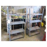 (2) Metal Shelves & Coat Rack