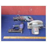 Circular Saw, Milwaukee Sawzall & Brad Nailer