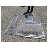 (3) Basement Window Covers