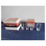 Snap On Cooler & Glass Set
