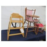 (2) Highchairs & Childs Rocker