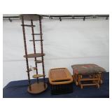 Shelf, Foot Stool & Organizer