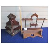(4) Wooden Shelves