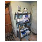 Metal Shelf w/ Contents