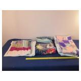 (4) Quilts & Nativity Scene Wall Hanging
