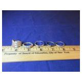 (5) Sterling Rings