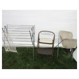Stool, Drying Rack & Laundry Cart