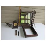 Shelf, Clock, Antique Picture Frame