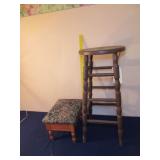 Stool & Small Stand