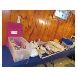 (2) Totes w/ Dolls & Material