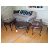 Coffee Table w/ (2) End Tables
