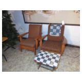 Chair, Rocker & Footstool
