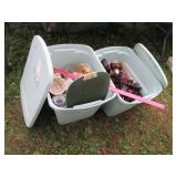 (2) Totes & Contents