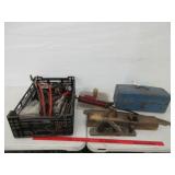 Antique Planes, Toolbox, etc.