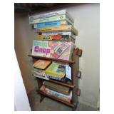 Shelf w/ Vintage Games