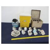 Cooler, Coffee Cups & Collectibles