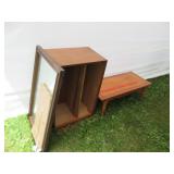 Coffee Table, Mirror & Shelf