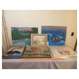 Paintings & Needlepoint