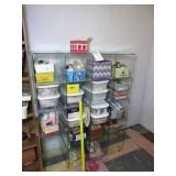 Glass Cabinet w/ Sewing Supplies