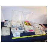 (2) Totes w/ Vinatge Doilies & Hankerchiefs