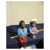 (2) Concrete Yard Statues (not perfect)