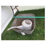 Galvanized Wash Tub & Sprinkler