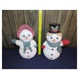 Holland Mold Ceramic Mr & Mrs Snowman