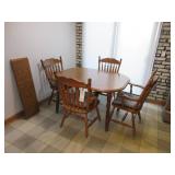 Oak Kitchen Table w/ 4 Chairs