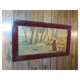 Vintage Sheep Herder Print