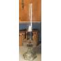 Vintage 24in Clear Glass Tall Chimney Lamp