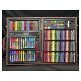 Vintage Hunter Wood Art Supply Case