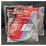 3 New Tight Fit Weather Stripping Kits