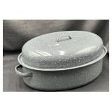 Gray Speckled Roasting Pan