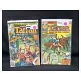 2 Vintage Marvel Tarzan Comic Books
