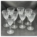 Set of 8 Crystal Wine Glasses (Waterford?)