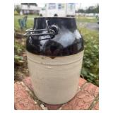 Antique Stoneware Crock Jug Canning Jar