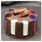 Poker Chips w/Carrier