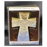 Lords Prayer Tabletop Cross New!