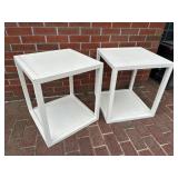 Pair of Matching Wooden End Stands NICE!