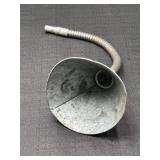 Vintage J-Mark Galvanized Gooseneck Oil Funnel