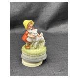 Hand Painted Mary Had A Little Lamb Music Box