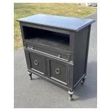 Wooden Wine Cabinet on Wheels- VERY NICE!