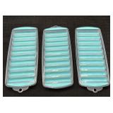 3 Silicone Water Bottle Ice Cube Trays
