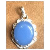 NEW Hand-Crafted Pendant w/Chalcedony Gemstone