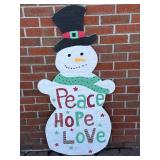 Handmade Wooden Snowman LITTLE EAGLE